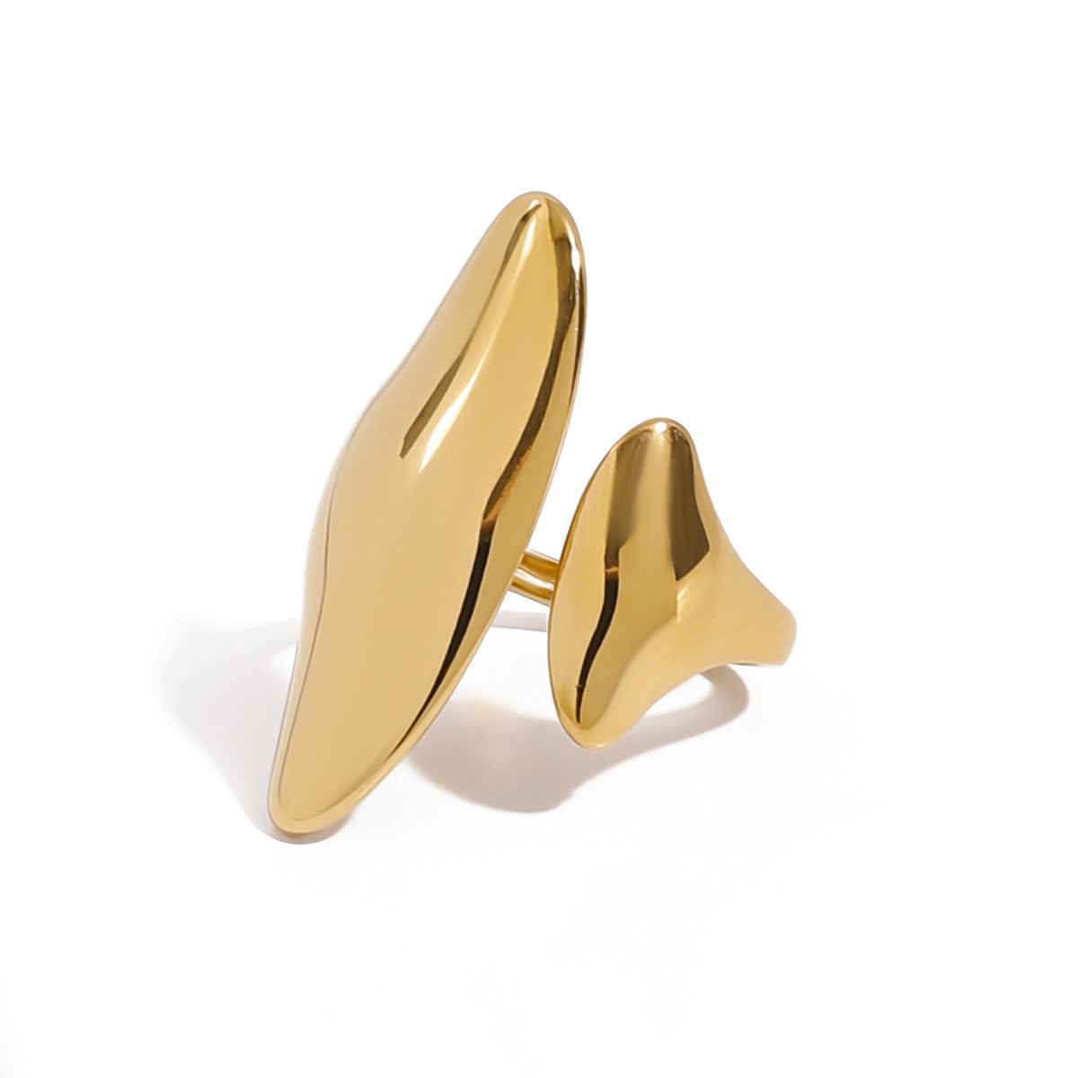 Minimalist 18K Gold Plated Adjustable Ring