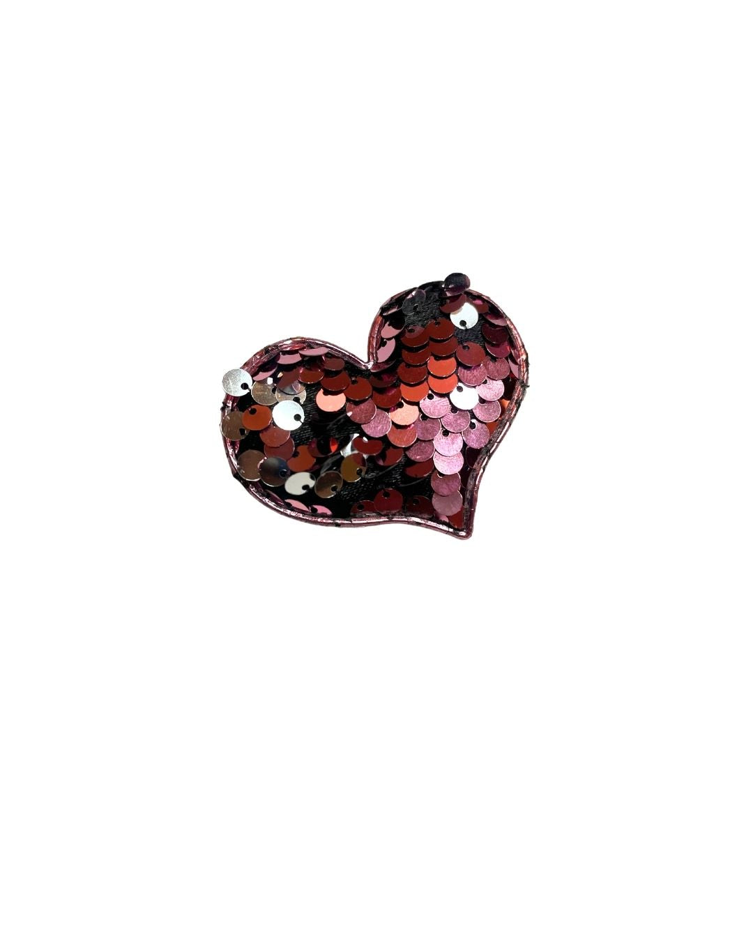 Sequin Heart Clip