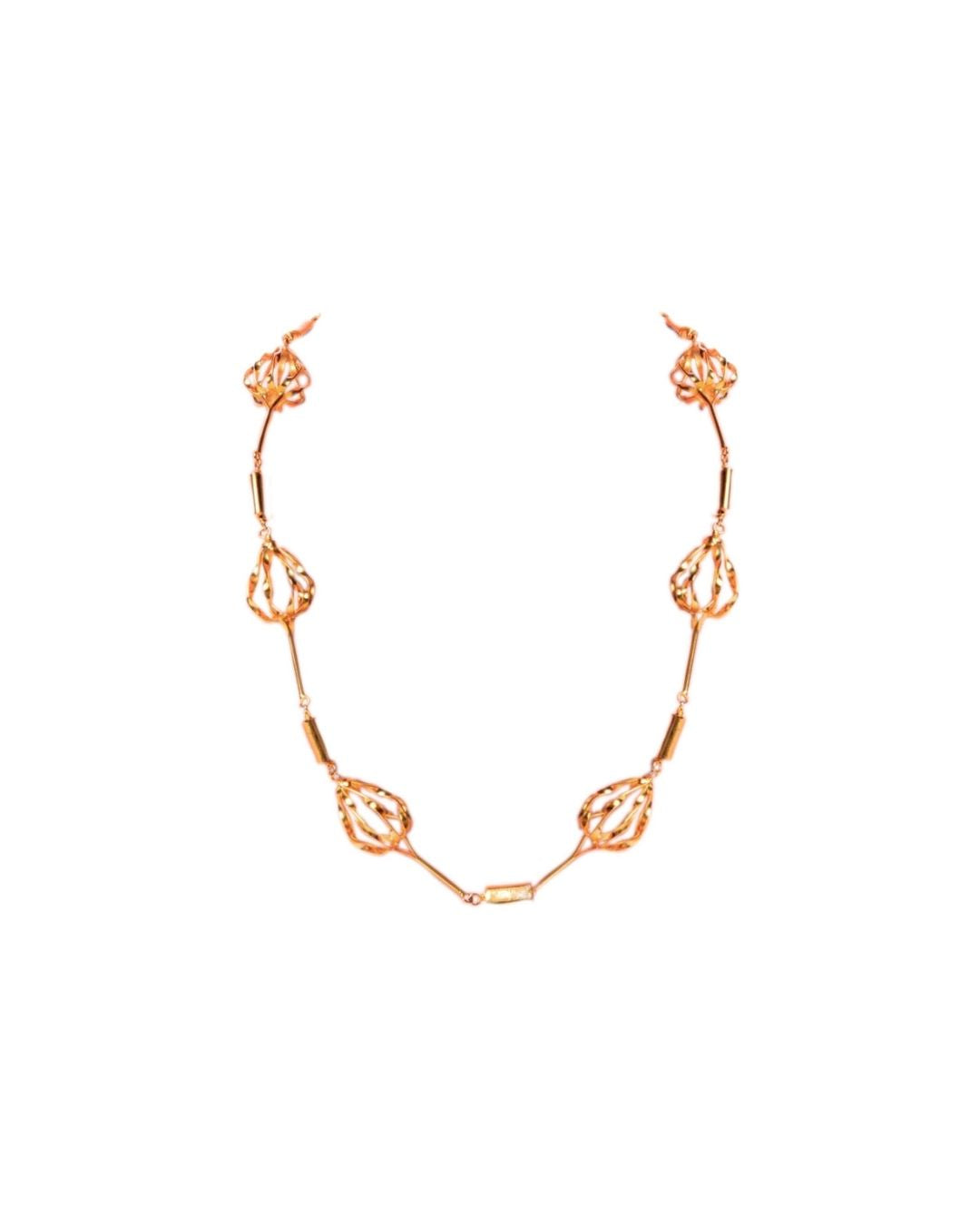 Golden Harvest Chain – Luxurious 18K Gold-Plated Designer Necklace | Siiri Elegant Jewelry Collection