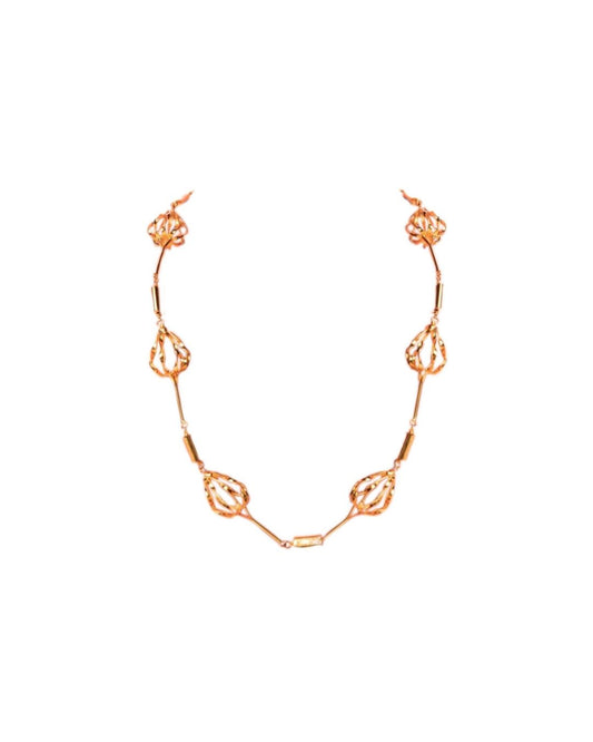 Golden Harvest Chain – Luxurious 18K Gold-Plated Designer Necklace | Siiri Elegant Jewelry Collection