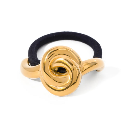 18K Gold-Plated Knot Hair Cuff – Elegant Statement Hair Accessory