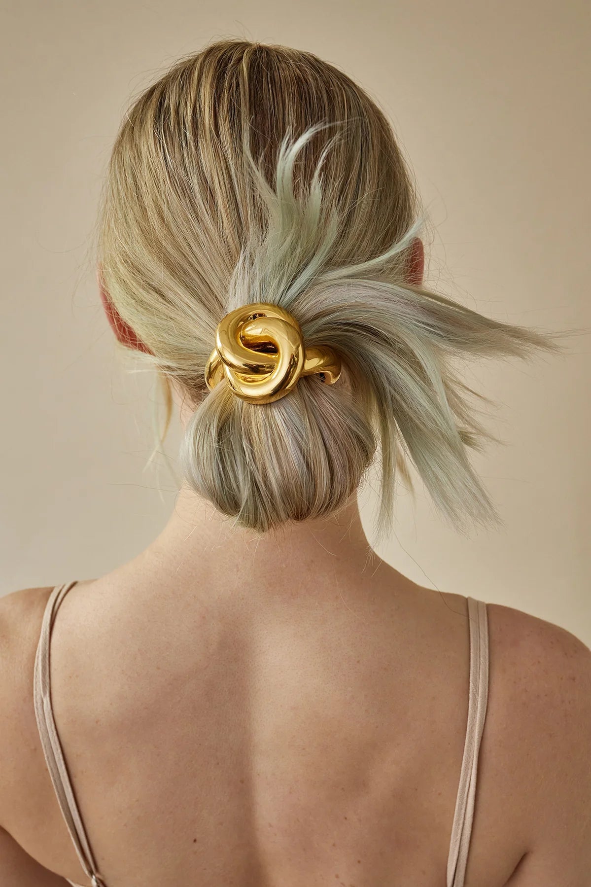 18K Gold-Plated Knot Hair Cuff – Elegant Statement Hair Accessory