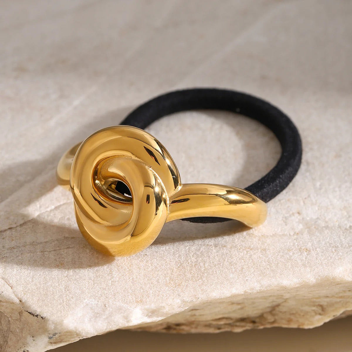 18K Gold-Plated Knot Hair Cuff – Elegant Statement Hair Accessory