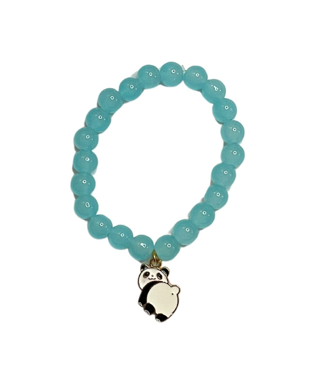 Beaded Panda Charm Bracelet