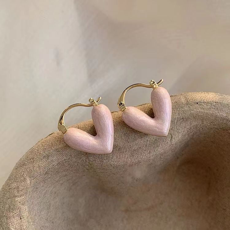 Sweet Heart Hoop Earrings