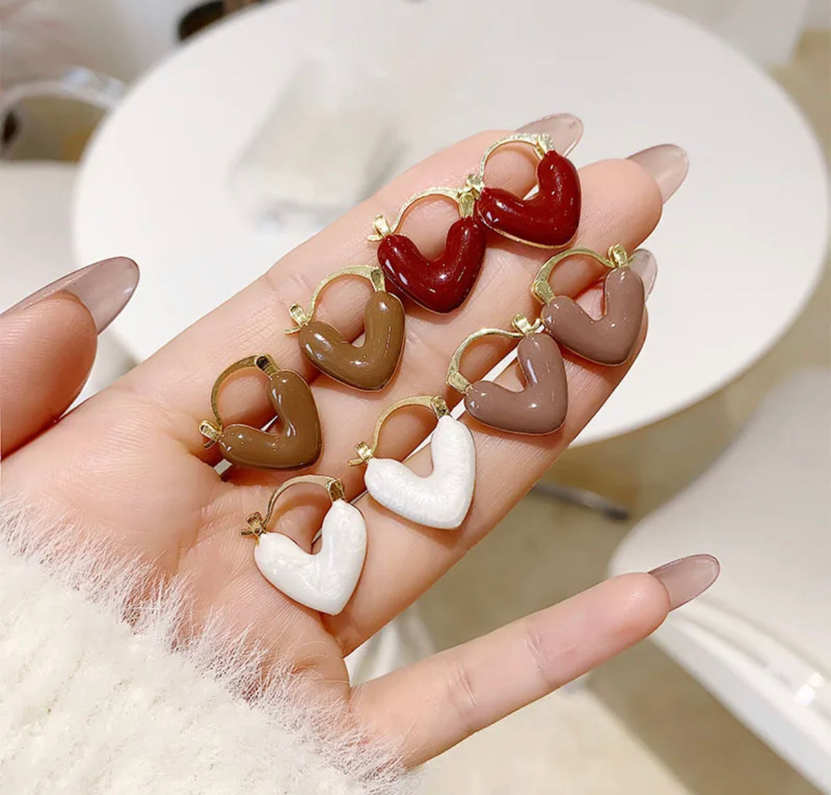 Sweet Heart Hoop Earrings