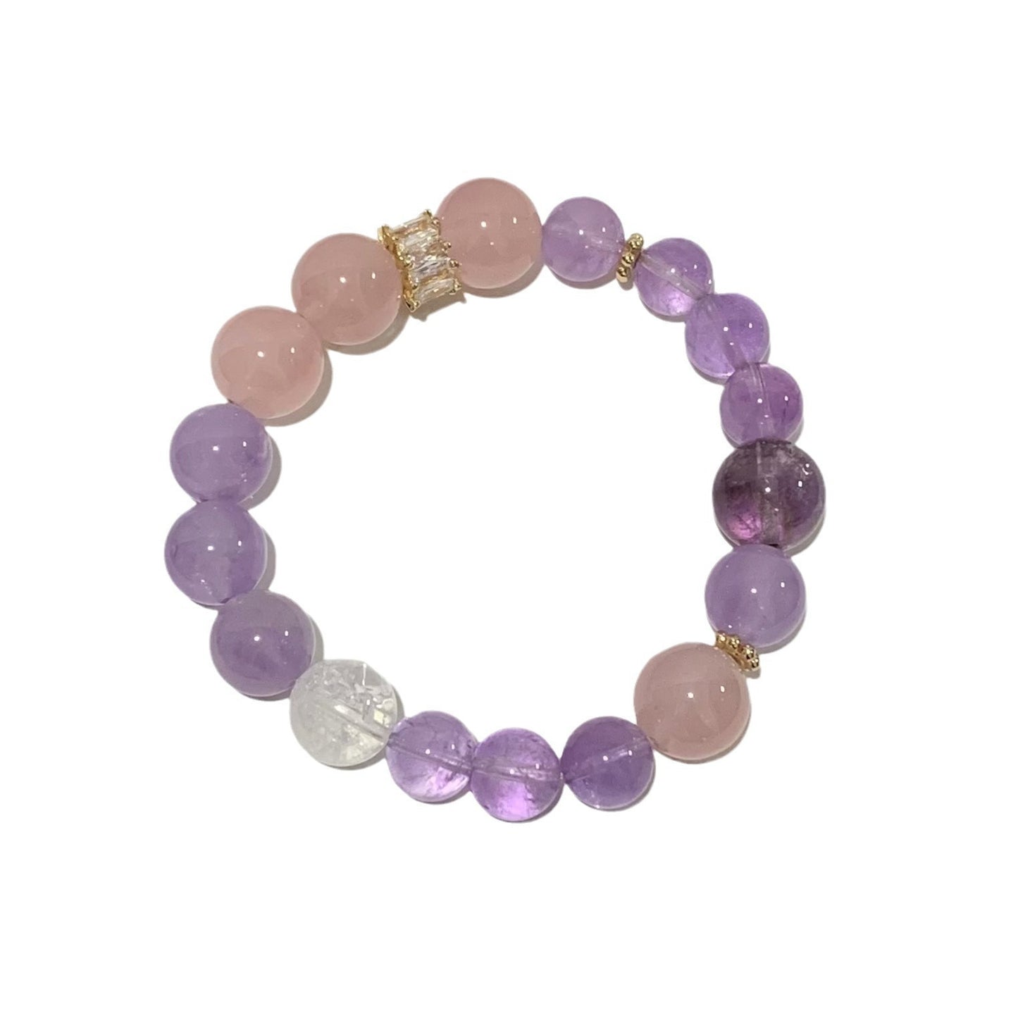 Zen Amethyst Crystal Bracelet – Healing Energy and Calming Design