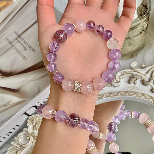 Zen Amethyst Crystal Bracelet – Healing Energy and Calming Design