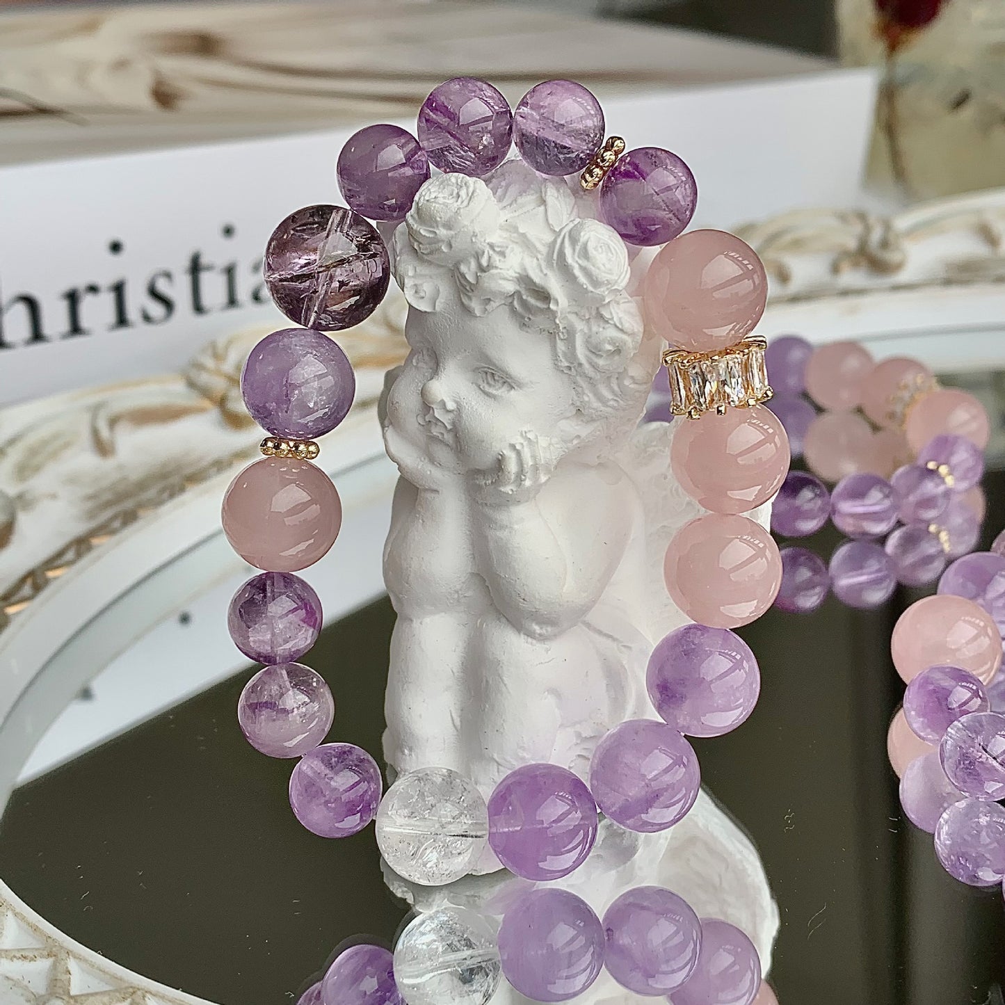 Zen Amethyst Crystal Bracelet – Healing Energy and Calming Design