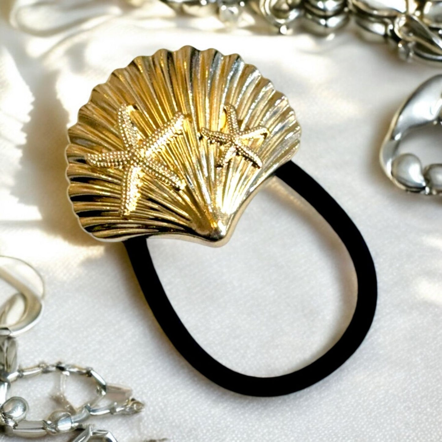 18K Gold-Plated Shell Hair Cuff – Elegant Hair Accessory