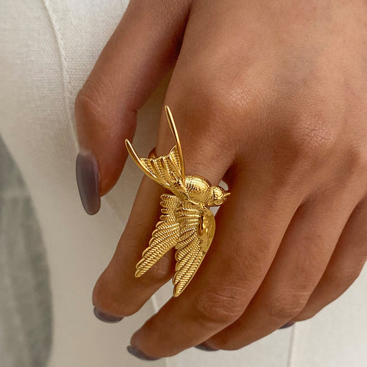 Free Bird Ring-18K Gold Plated Luxury