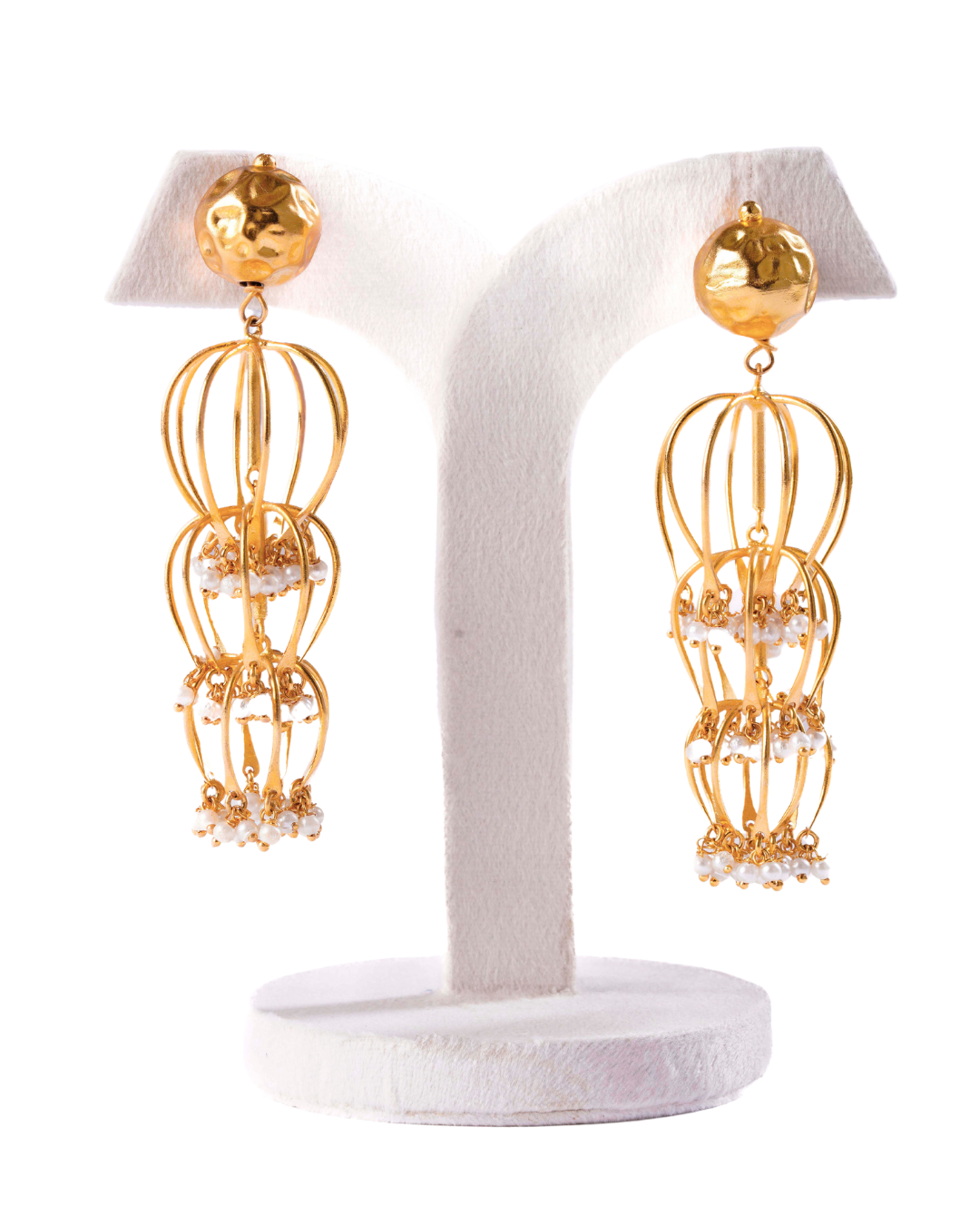 Gold Aurora Earrings – Luxurious 18K Gold Plated Statement Earrings | Siiri Designer Jewelry