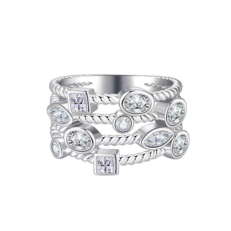 Elegant Everyday Diamond Adjustable Ring