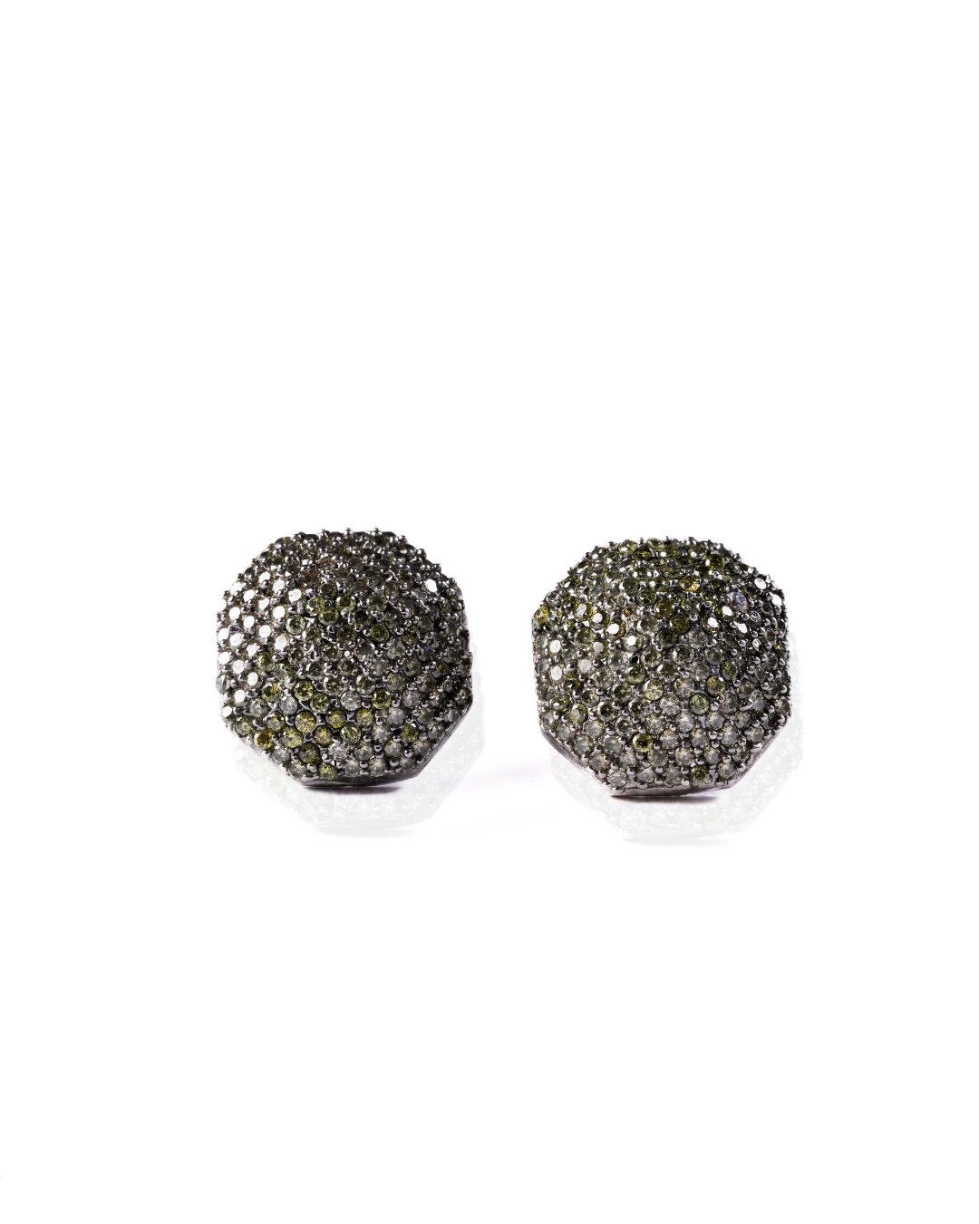 Small Clustered Stone Studs – Elegant 18K Gold-Plated Designer Stud Earrings with Semi-Precious Stones | Siiri Luxury Jewelry