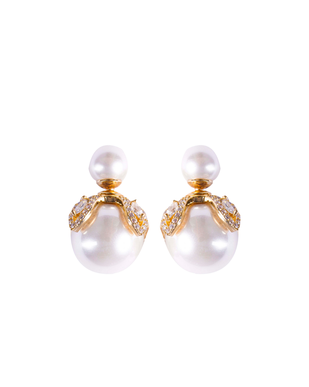 Classy Pearl Studs – Luxury 925 Silver Pearl Earrings | Designer Hypoallergenic Jewellery