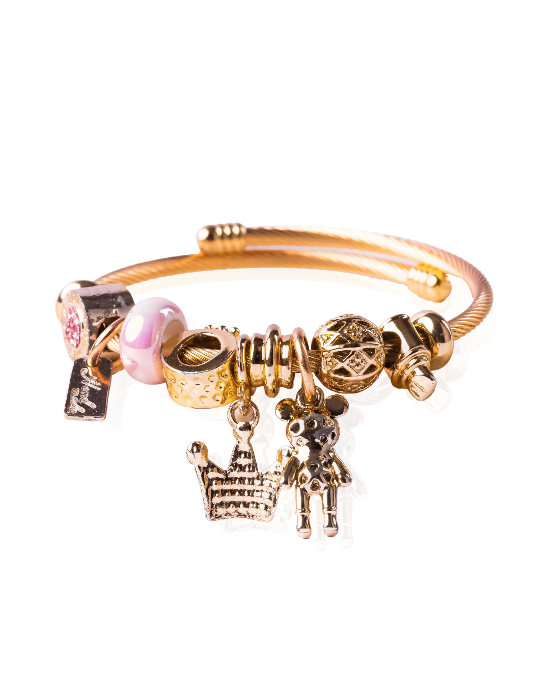 The Whimsy Charm Bracelet – Playful 18K Gold-Plated Charm Bracelet | Siiri Designer Jewelry Collection